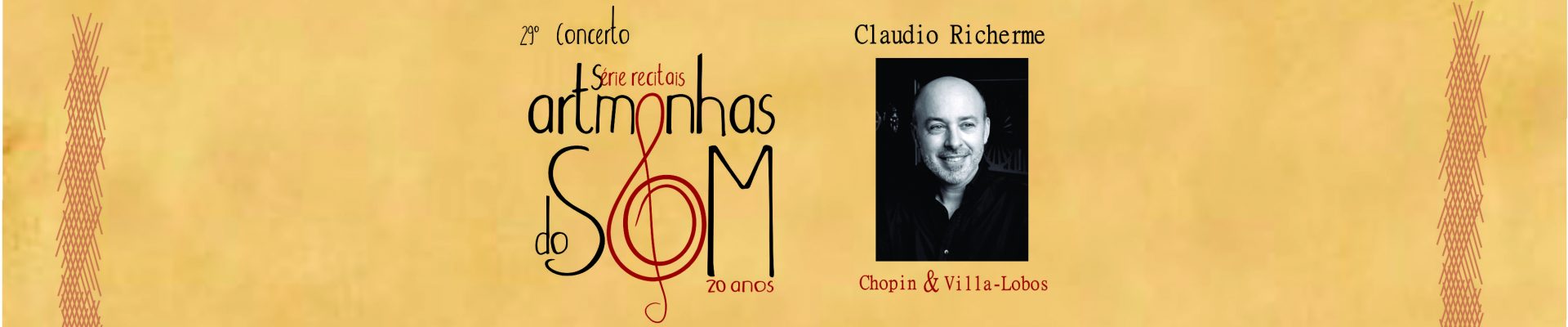 Série Recital Artmanhas do Som abre o semestre com o pianista Claudio Richerme