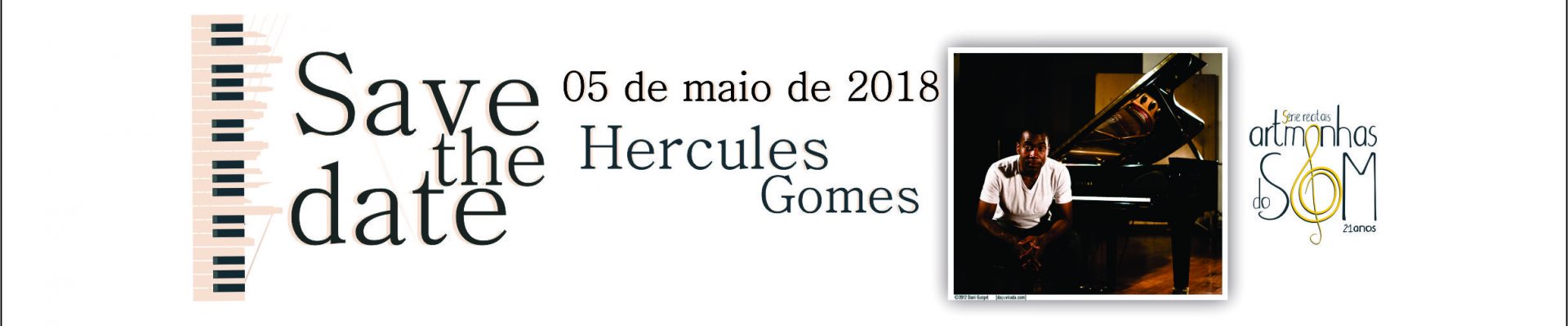 Série Recital Artmanhas do Som recebe o pianista Hercules Gomes